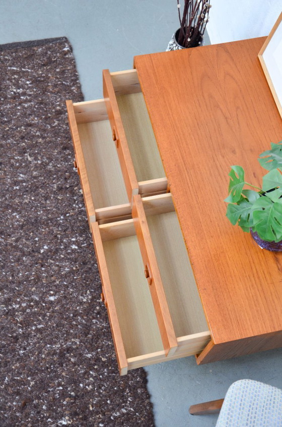 Image 1 of Vintage Chest of Drawers, Sideboard, Lowboard, Teak, Midcentury, 60s, 70s