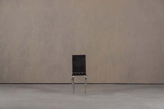 Image 1 of Silla/Mesa auxiliar Lola Mundo de Philippe Starck para Driade, Italia, década de 1980.