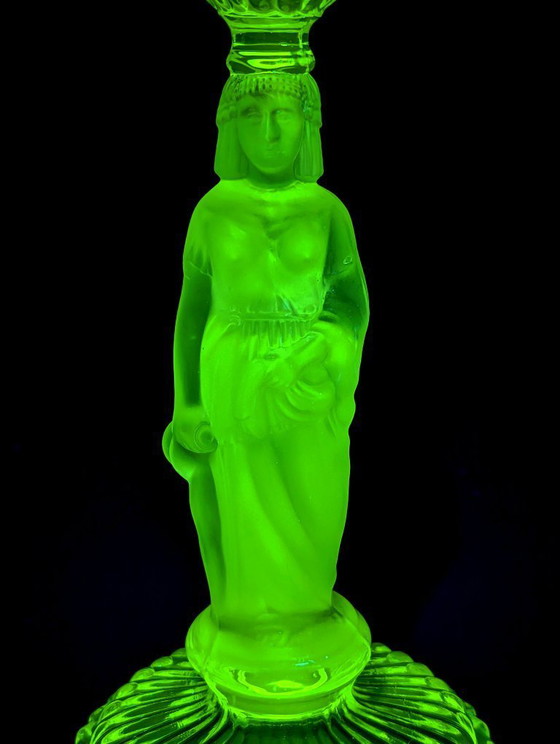 Image 1 of Large torch-style candlestick "The Water Carrier"