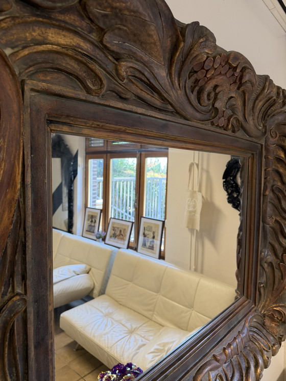 Specchio fatto a mano – Glass, Wood (photo 3 of 5)