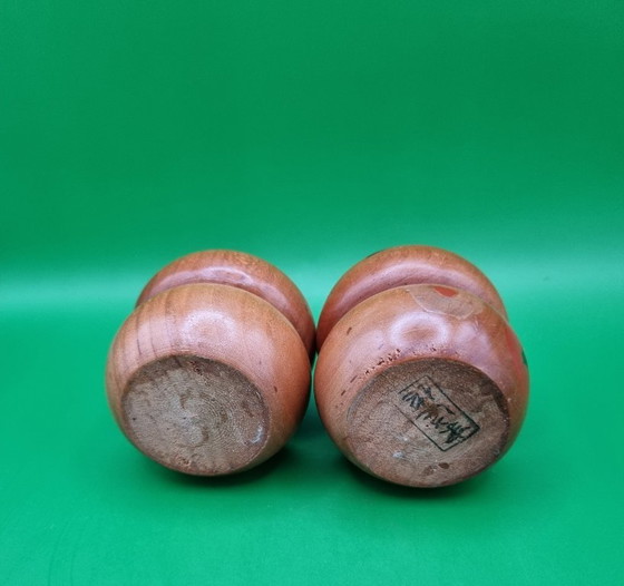 Paire de Kokeshi vintage par Takeda Masashi (1930-2015) – Objets déco, Wood (photo 6 of 6)