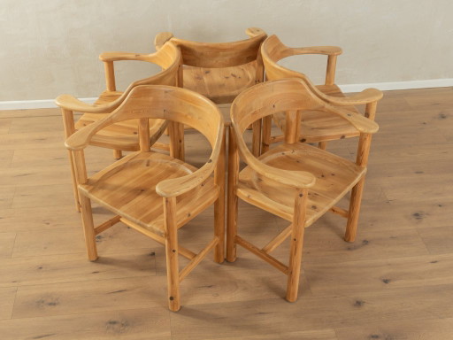 Chaises de salle à manger des années 1970, Rainer Daumiller, vintage