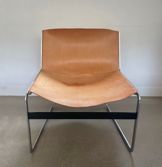 Image 1 of Loungefauteuil, model ‘Ra’, ontwerp Pierre Thielen, Studio Industrial Design voor Metz & Co, jaren 60