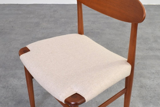 Mid-Century Danish Teak Dining Chairs by Ejner Larsen & Aksel Bender Madsen, 1960s, Set of 4. – Wood, Wool (photo 10 of 12)
