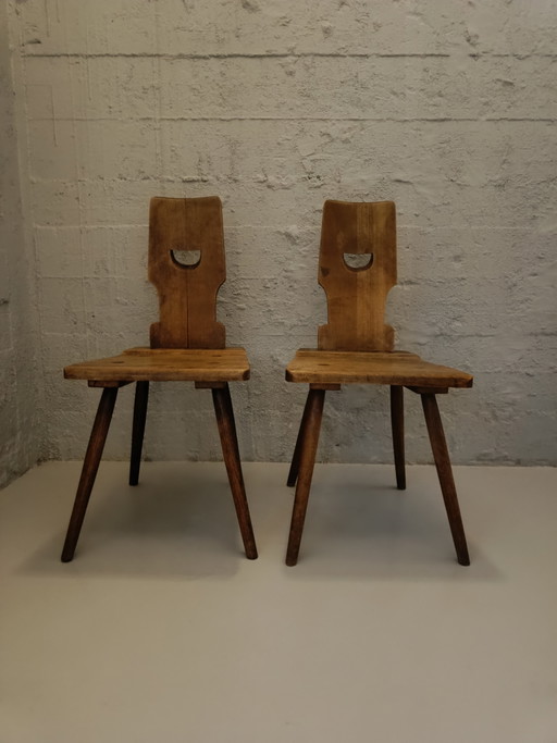 Conjunto de sillas de cafetería brutalistas belgas vintage de los años 60 