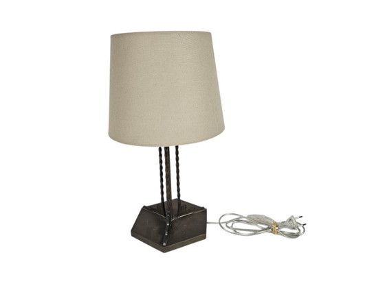 Image 1 of Art déco - style Bauhaus - cuivre - bronze - pieds torsadés - années 1930