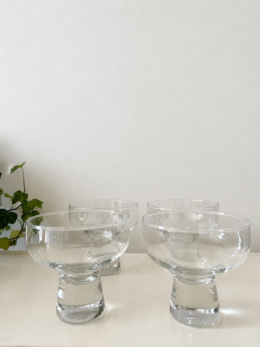 Vintage 70s Crystal Coupe Glasses – glazen karaffen