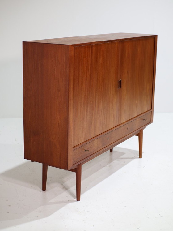 Credenza Arne Vodder 54 Tambour Sibast Teak Danese anni '60 – Credenze alte, Wood, Vintage (photo 7 of 12)