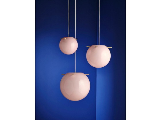 Image 1 of Lampada a sospensione Frandsen Koi Ø19 – rosa opale / ottone