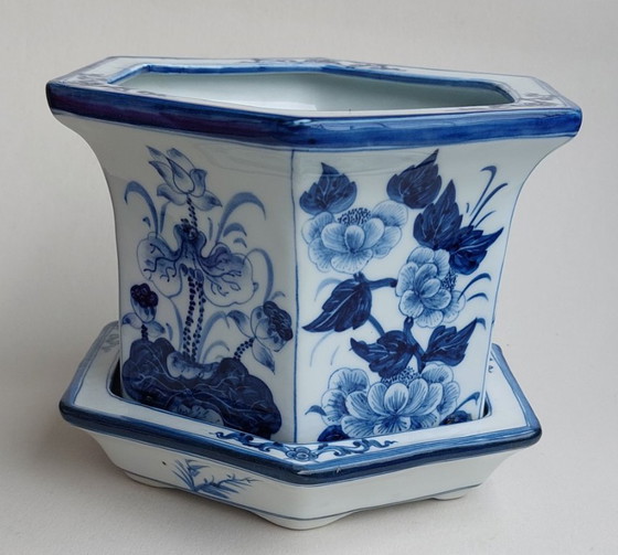 Image 1 of Antico vaso cinese - Porcellana bianca e blu