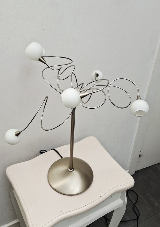 Image 1 of Lampada da tavolo Snowball a 6 punti - Harco Loor - anni '70