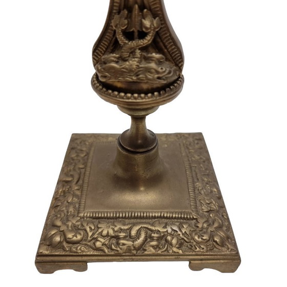 Image 1 of candelabro antiguo francés de latón