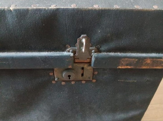 Image 1 of Antike Schiffssargtruhe Truhe Kabine Sarg Hochzeit Sarg Decke Brust