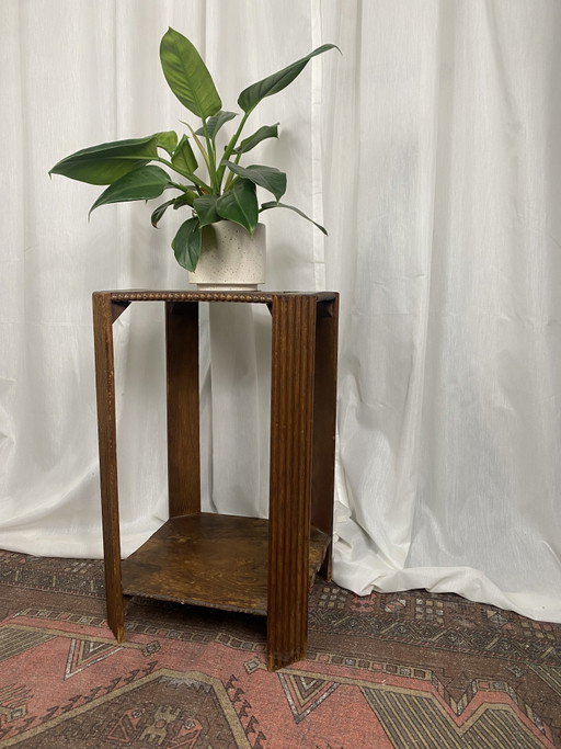 Table d'appoint/support à plantes Art Déco en bois – plantentafel, Wood (photo 2 of 10)