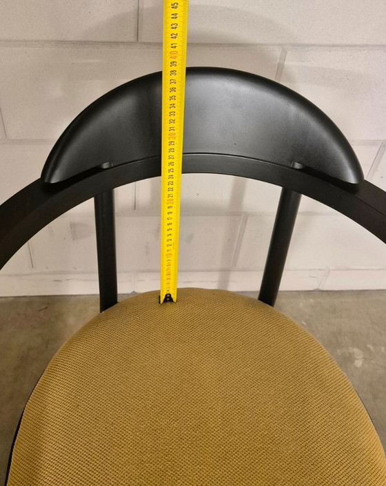 Rare IKEA Kaaro set of 5 armchairs with yellow fabric cushions, from90's.. – Stoelen / fauteuils, Textile (photo 15 of 16)