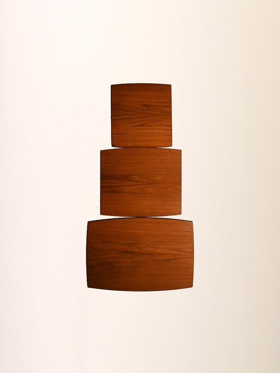 Image 1 of Scandinavische salontafels met schuif- en nesttafels