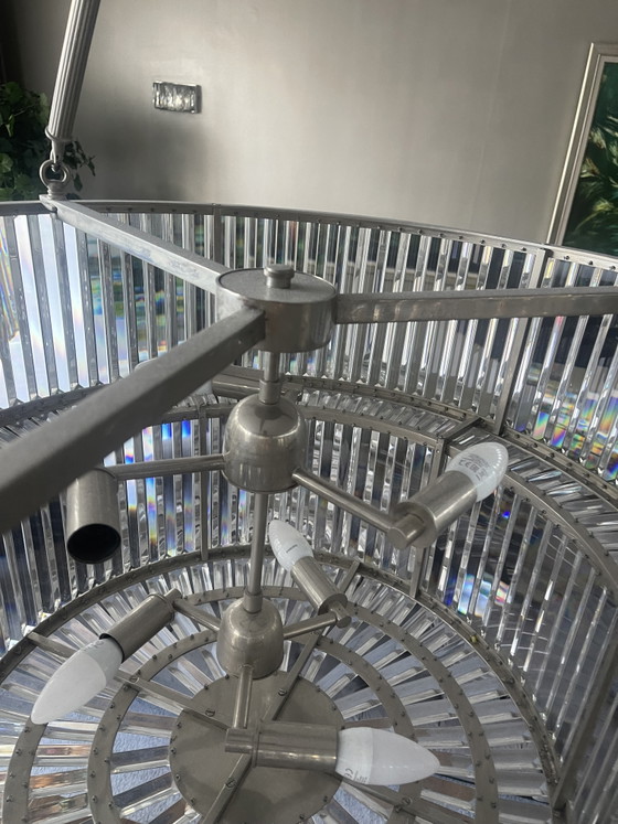 Lampadario a sospensione Eichholtz Infinity Double – Chrome, Glass (photo 5 of 8)