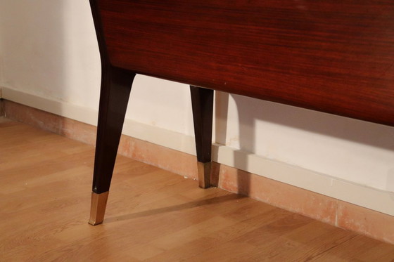 Image 1 of Credenza di metà secolo di Osvaldo Borsani, mogano, palissandro e onice, Italia, anni '50