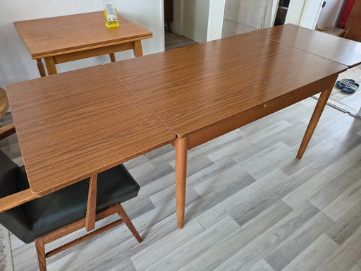 Vintage uitschuifbare eettafel | 120-220cm