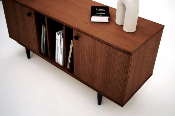 Image 1 of Dressoir van gebeitst teakhout voor tv T-S14