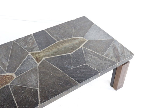 Image 1 of Vintage salontafel 'Fish' brutalist 