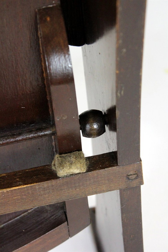 Image 1 of Fauteuil de cinéma vintage TON (Thonet), tchèque des années 1940, siège de théâtre en bois