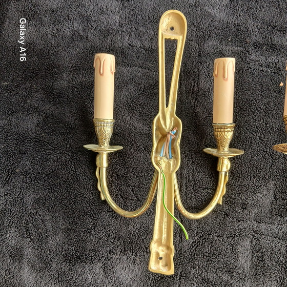 Image 1 of 2 Appliques Style Louis 16, Bronze . Nœuds 