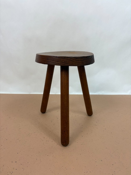 Image 1 of Sgabello olandese in legno massello – anni '60