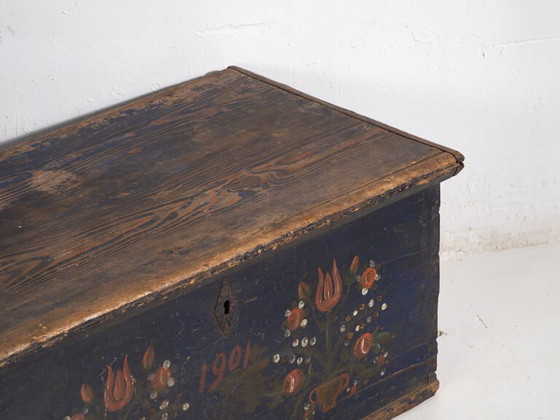 Baule antico con motivi floreali (Anno 1901) #41 – Armadi contenitori, Rustic (photo 13 of 40)