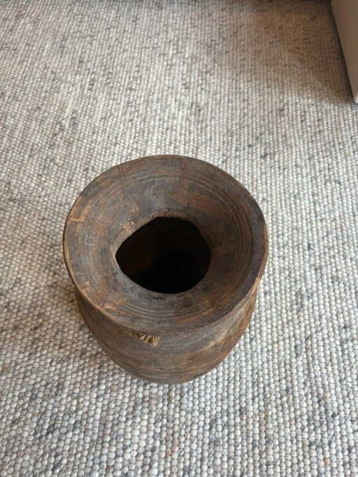 Schöne Boho-Holzvase
