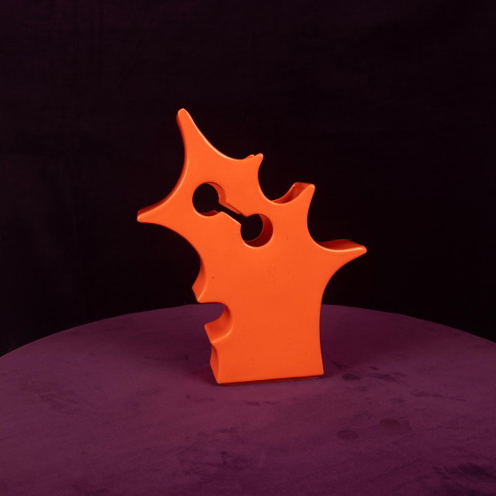 Abstract Oranje Keramische Sculpturale Vaas, Postmodern Space Age, Italië, 1980 – Vazen, Ceramic (photo 16 of 19)