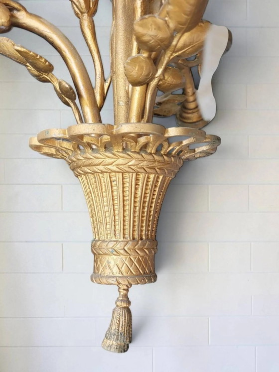 Bronze Kronleuchter Louis XVI (photo 8 of 10)