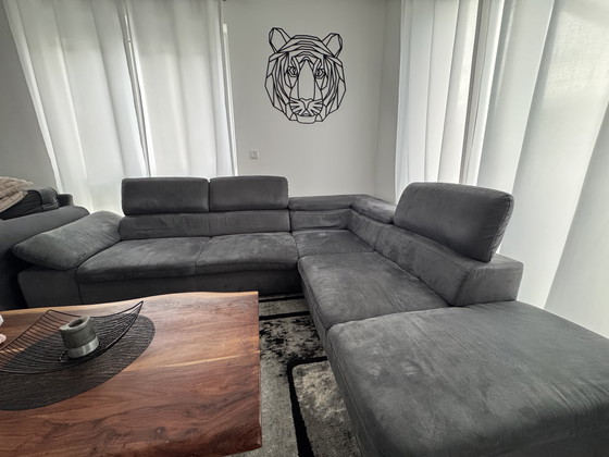 Image 1 of Canapé d'angle anthracite – excellent état