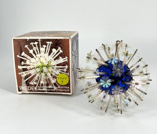 Vintage Space Age Ornament – Blue – 1960s – Boxed