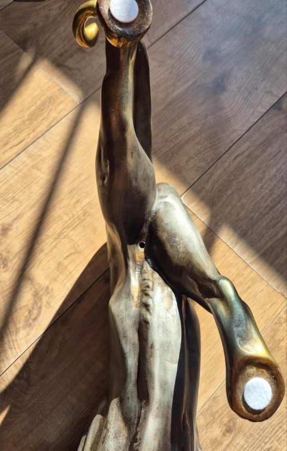 Art Deco panter sculptuur – Decoratieve objecten, Metaal (photo 21 of 24)