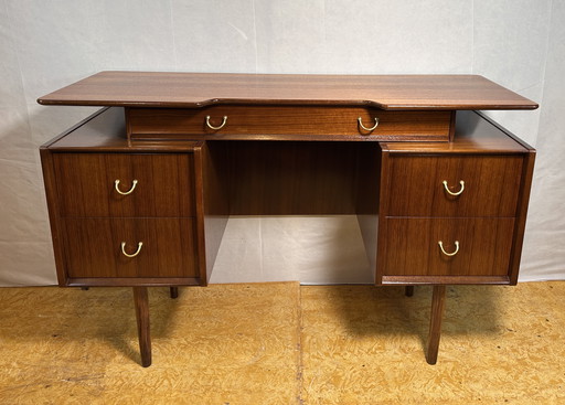 Mid Century Retro Vintage Bureau à plateau flottant en teck par GPlan E. Gomme - 1960