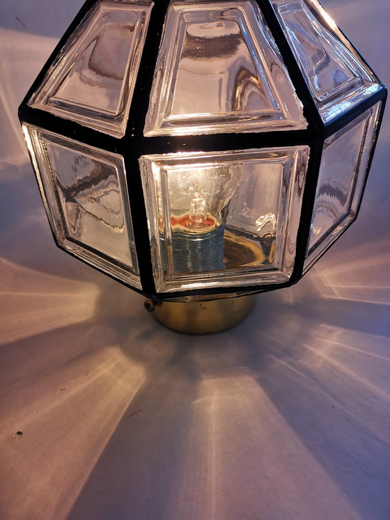 Image 1 of Lámpara de techo estilo Hollywood Regency de los años 70, Glashütte, Limburgo.