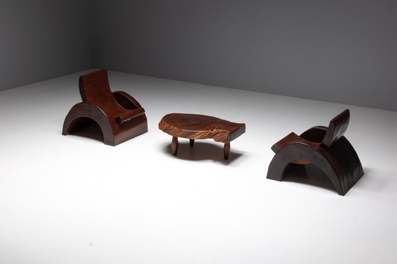 Image 1 of Chaises longues et table basse de José Zanine Caldas, Brésil, 1970S