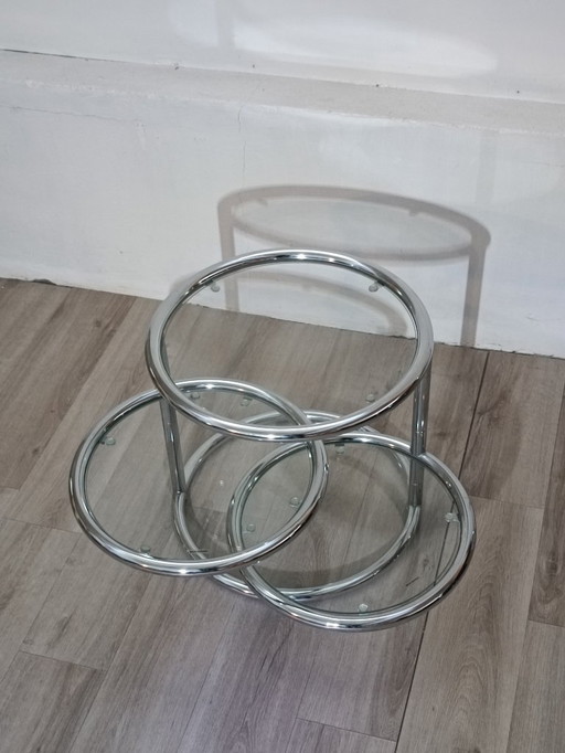 Side table with swivel tops, 1980s