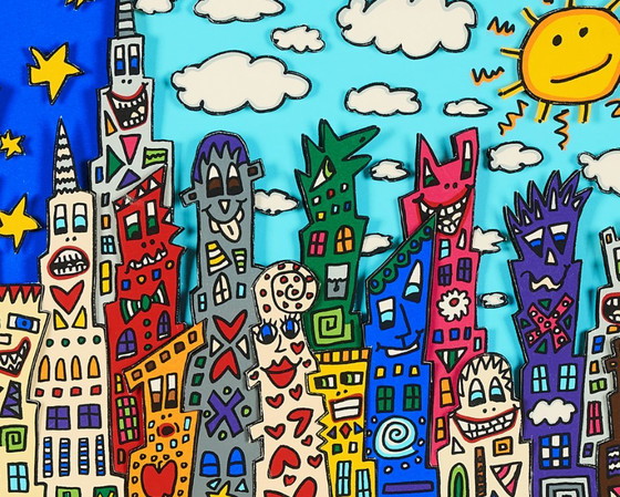 Make Friends with Life and People - James Rizzi 1996 - Poster 61 × 91 cm, Paper, Blue (photo 4 of 13)