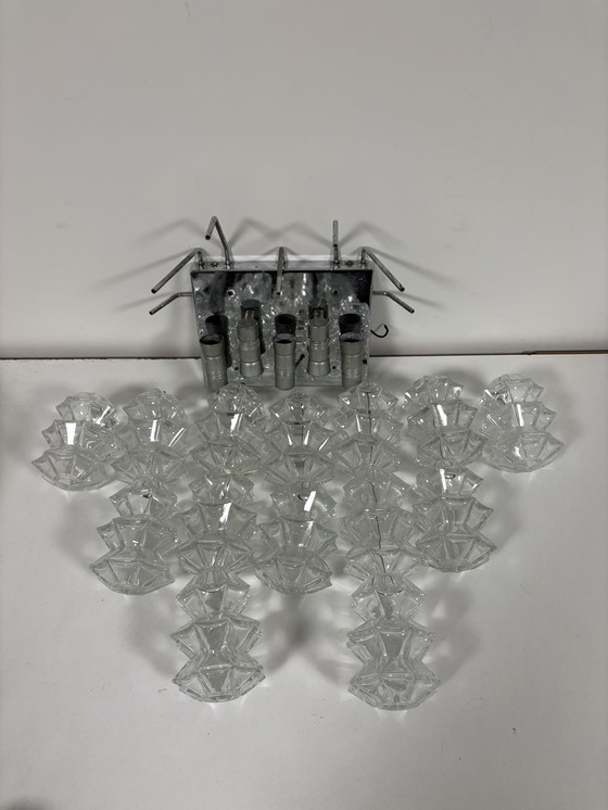 Image 1 of Iconic J.T. Kalmar "Pagoda" Chandelier A Masterpiece of Austrian Design from the 1960s