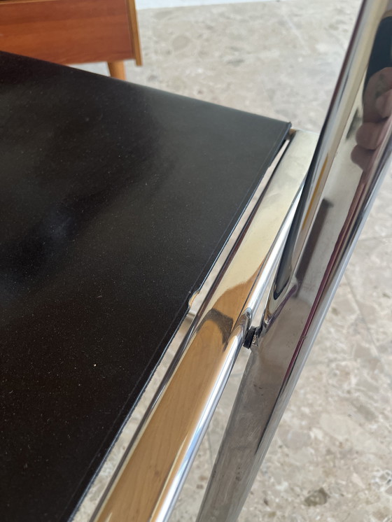 Image 1 of 2 originele "Arrben Tamara jaren 70" klapstoelen van chroomleer, gemaakt in Italië!