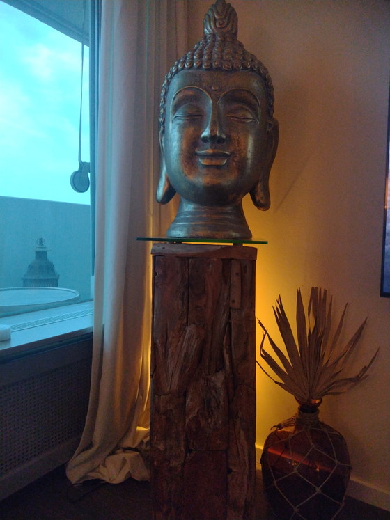 Image 1 of Zwei handgefertigte Hartholzmöbel