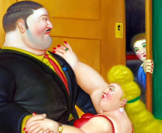 Image 1 of Coppia di ballerini di tango - Fernando Botero 1982 - Poster 50 × 70 cm