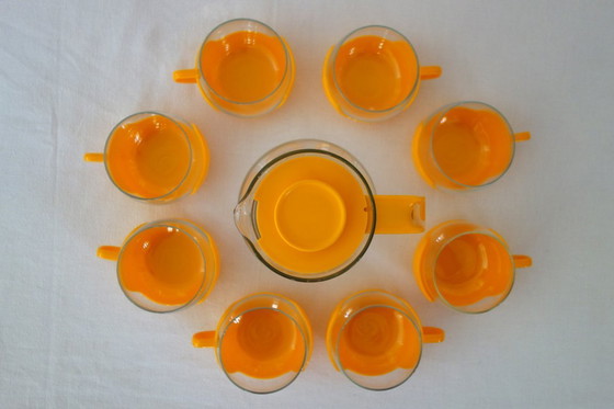 Image 1 of Service à café ou thé Space Age, 1970s, Set de 9