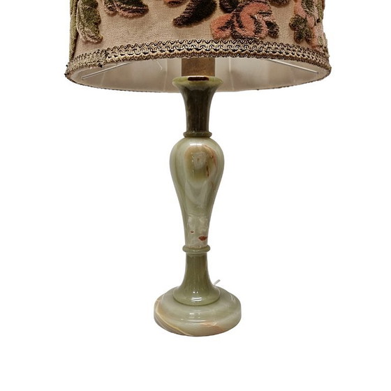 Image 1 of Vintage table lamp with onyx base