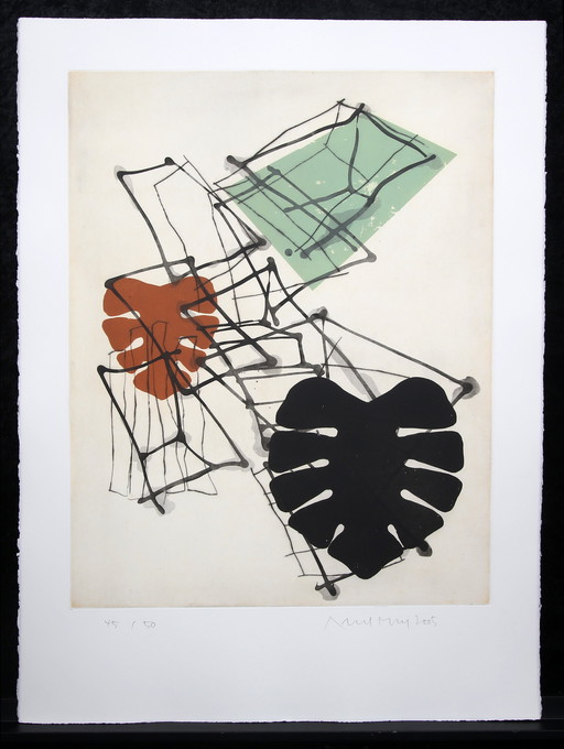 Merz, Albert - Composition (45/50) - color etching - 2005 - signed by hand