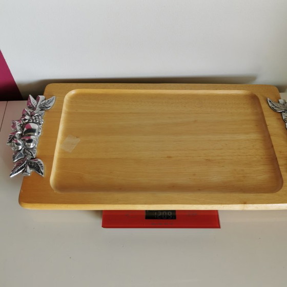 Image 1 of HOUTEN EN TINNEN SCHAAL