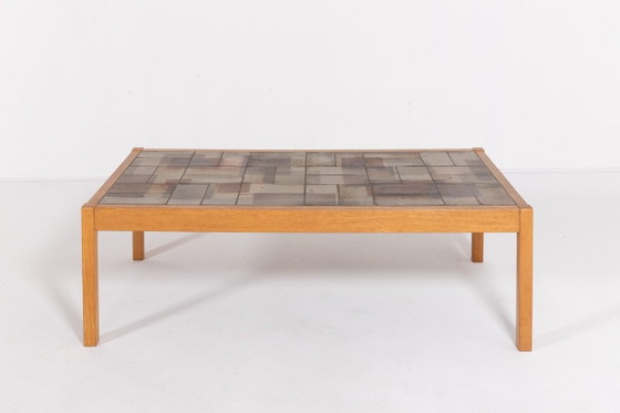Image 1 of Danish Modern Ceramic Top Coffee Table from Sallingboe