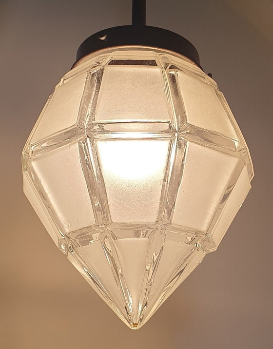 Image 1 of 2 lampade a sospensione Art Déco degli anni '40